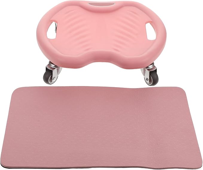 Ab Roller Wheel with Knee Pad 4-wheel Silent Core Strength Trainer Abdominal Exercise Equipment for Home Workout Fitness