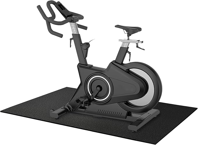 Fitvids Treadmill Mat 1/4" Thick Non-Slip Gym Mats Floor Protection Pad Compatible for Treadmills,Elliptical,Exercise Bikes,Stationary Cycles and Accessories