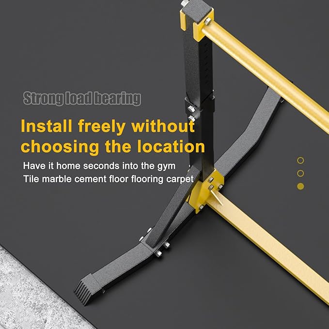 Portable Pull up Bar Station, Strength Training Dip Stands Bearing 400LBS, Pull up Bar Free Standing, Heavy-Duty Free Standing Pull up Bar with 11 Gears Adjustment for Home