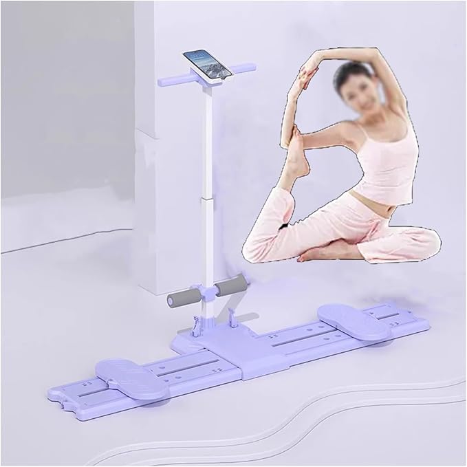 Ski Machine Leg Splitter Leg Strength Split Exerciser Foldable Skiing Exerciser Yoga Fitness Equipment for Use Core Strength Training Instrument(Basic Type,Sit-up)