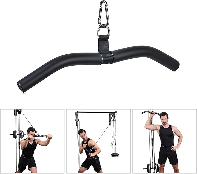 Pull Down Handle Comfortable Grip Ergonomic Gym Handle Fitness Equipment for Arm Back Shoulder Strength Training Tricep Rope Attachment