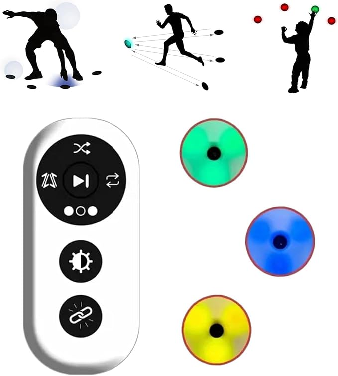 Speed Reaction Training System, Reaction Training Lights Motion Sensor Agile Training Response Equipment for Improving Hand-Eye Coordination and Speed(3)