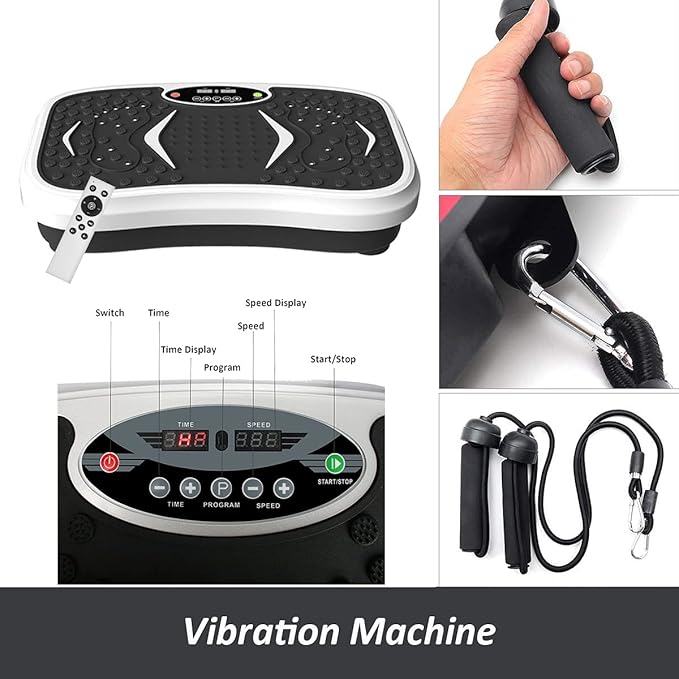 iMeshbean Whole Body Exercise 3D Vibration Platform Plate Fitness Massager Machine Slim