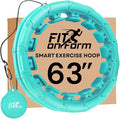 FIT ON FORM Infinity Weighted Hula Hoop for Adults Weight Loss, Smart Exercise Hola Circle Hoop for Women Abs Workout