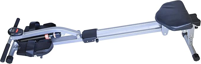 Fitness Rowing Machine X Series HD Foldable Rower for Home Use, with 12 Adjustable Resistance Hydraulic System, LCD Monitor and Comfortable Seat Cushion
