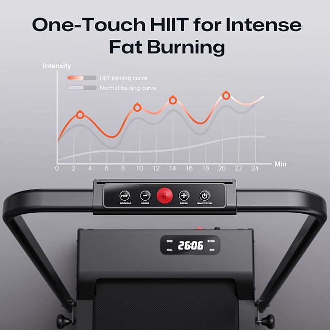 Walking Pad with 9% Incline, Compact Under Desk Treadmill for Home, 2.5HP Powerful 3 in 1 Portable Treadmill with Remote Control, Walking Pad for Home and Office