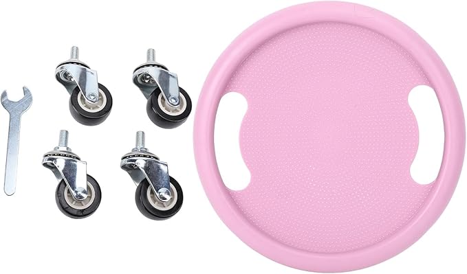 4-Wheel Roller Trainer for Enhanced Core Strength and Fitness Roller Sliding Disc, Odorless Premium Workout Device with 360 Degree Rotation, Stability for Home Gym