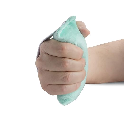 NYOrtho Hand Contracture Cushion 6" x 3" - 2-Pack Palm Grips for Stroke Recovery & Orthopedic Support - Latex-Free, Odor-Control, Sweat-Resistant, Machine Washable Palm Protector with Elastic Strap