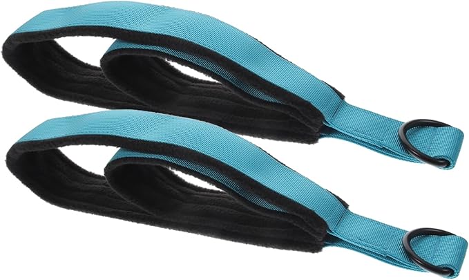 Mikikit Workout Band Flexibility Thick Gym Straps Gymnastics Yoga Belt Pilates Straps Blue Stretching Stretch