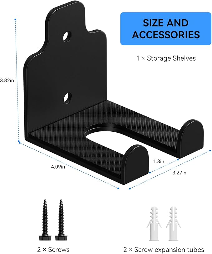 Barbell Wall Holder,Olympic Hanger,Garage Gym Bar Wall Rack,Vertical Barbell Mount Rack,Space Saving Commercial or Home Gym Accessory,Holds Under 33mm Bar Size