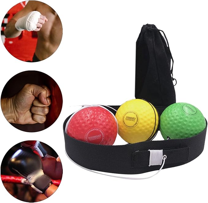 Adjustable Boxing Reflex Ball Set for Speed and