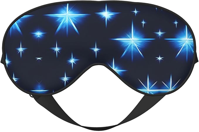 Cartoon Blue Star Head-Mounted Double-Sided Light-Blocking Sleeping Eye mask to Protect Eyes and Relieve Eye Fatigue