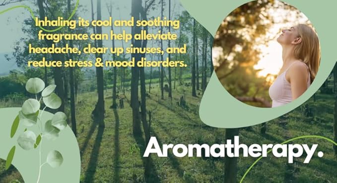 Terrajuve Aromatherapy Massage Oils Set Eucalyptus & Spearmint Pure, Organic, All-Natural Made in USA Relaxation and Stress Relief (4 Oz) Gift – Mother's Day Gift for Mom