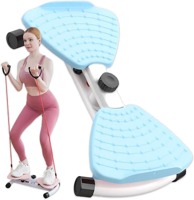 AB Twister Machine Exercise Twist Board Adjustable Resistance Waist Trainer, Carbon Steel Core Frame, 150KG Silent Pro Gym System
