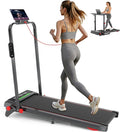Walking Pad with Handle Bar and Incline, 3 in 1 Under Desk Treadmill with Hiking Mode, 2.5HP Low Noise Walking Treadmill Pad with Remote Control,Portable Treadmills for Home Office, Led Display