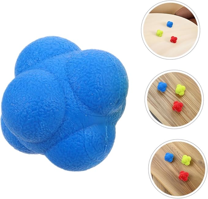 6Pcs Reaction Training Balls for Agility and Reflex Improvement Durable Sports Reaction Balls for Indoor Training Enhance Hand Eye Coordination for Adults