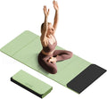 Foldable Yoga Mat, 0.32 inches Thick(8mm), SGS Certified, Non Slip, 71 x 24 inches, Foldable for Travel, Pilates, Camping, Environmental Sports Mat, Odorless TPE Material