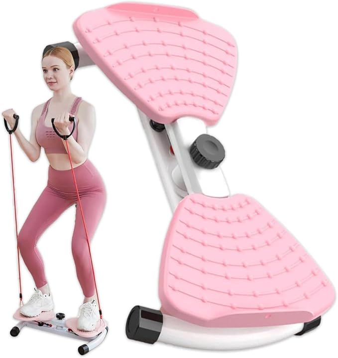 AB Twister Machine Exercise Twist Board Adjustable Resistance Waist Trainer, Carbon Steel Core Frame, 150KG Silent Pro Gym System