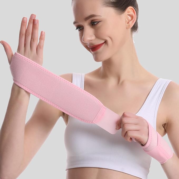 2pieces Wrist Brace Thumb Wrist Brace Adjustable Wrist Wrap for Fitness Badminton Basketball
