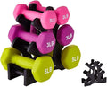 3 Tier Dumbbell Rack Stand - Compact Weight Storage Organizer for Home Gym Exercise, Small Duty 3-Tier Weight Storage Solution (Dumbbells Not Included) - 23x22.5x8.5cm