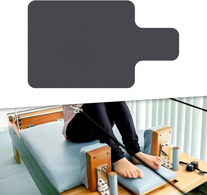 Pilates Mat for Reformer Portable 39 X 24inch Nonslip Cover Suede Cloth Rubber Lightweight Fitness Gym Travel Gym Accessories