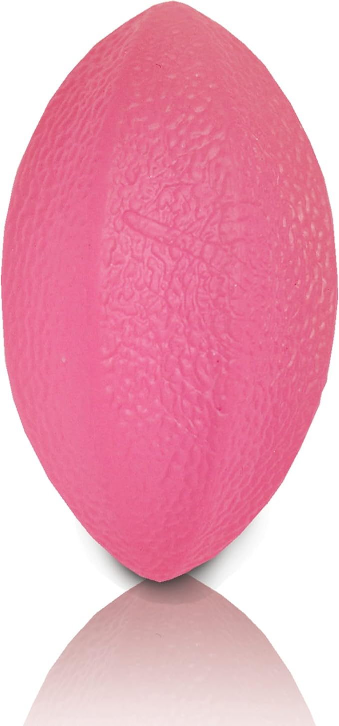 Rehabilitation Advantage Football Shaped Hand Exerciser, Extra Soft, Pink