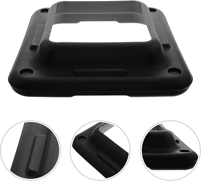 Yoga Step Base Support Frame with Stabilizer Tray, Black Non-slip Bottom Bracket for Aerobic Stepper Exercise Platform, Fitness Stepper Accessory for Home and Gym Workouts