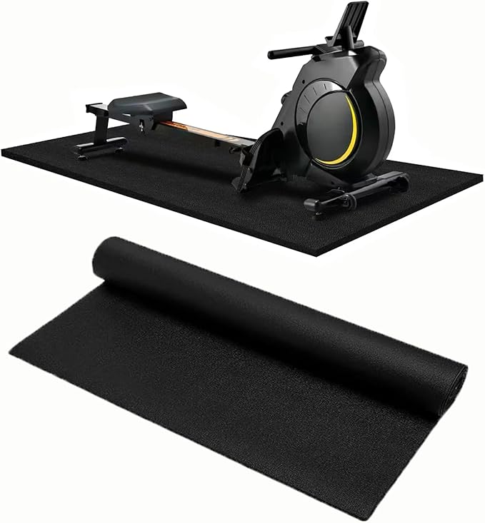 Walking Pad Mat for Carpet, Treadmill Mat for Hardwood Floors, Bike Mats Compatible with Peloton – Non-Slip Exercise Mats, Shock Absorbing & Floor Protection for Home Gym Use (84" Lx 36" W x0.24 Th)