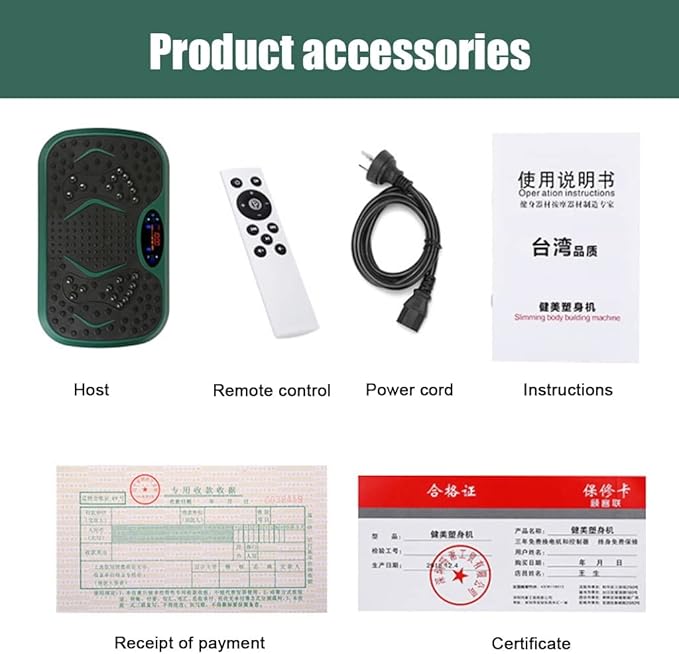 Vibration Plate Exercise Machine 99 Levels Vibration Exercise Machine, with 2 Resistance Bands, Whole Body Shaper Oscillating Vibration Platform