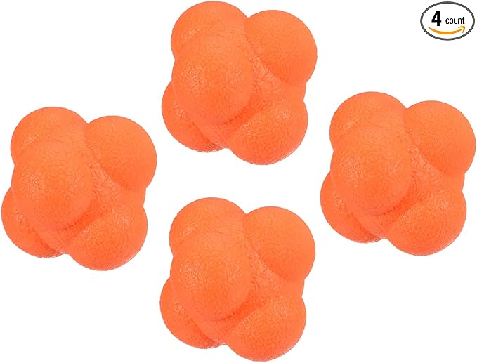 PATIKIL Bounce Reaction Balls Coordination Training Ball, Agility Trainer TPR High Difficulty for Speed Reflex