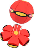 Magic Bouncing Ball, Children's Bouncing Ball, Automatic Rebound Double The Fun, Magics Flying Saucer (6 Light,Red)