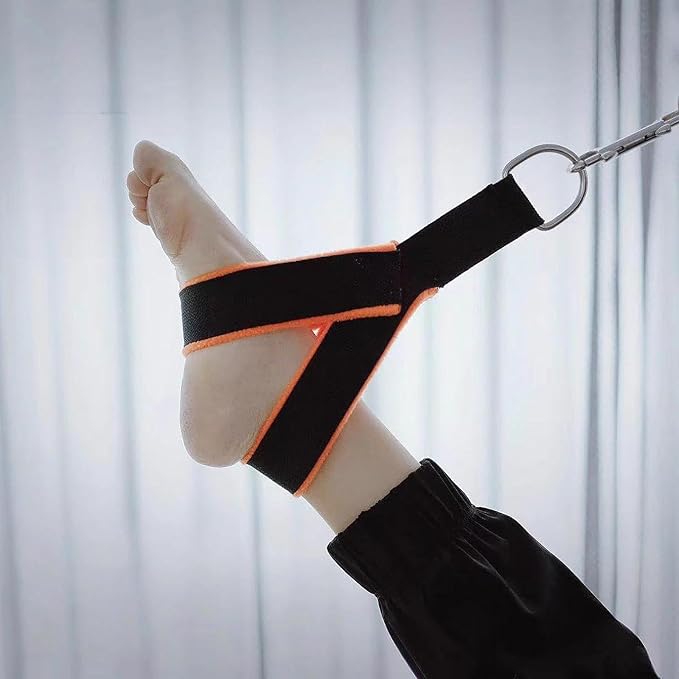 2x Pilates Straps, Fitness Straps Pilates Equipment Waist Back Leg Core Yoga Straps Reformer Straps for Home Exercise