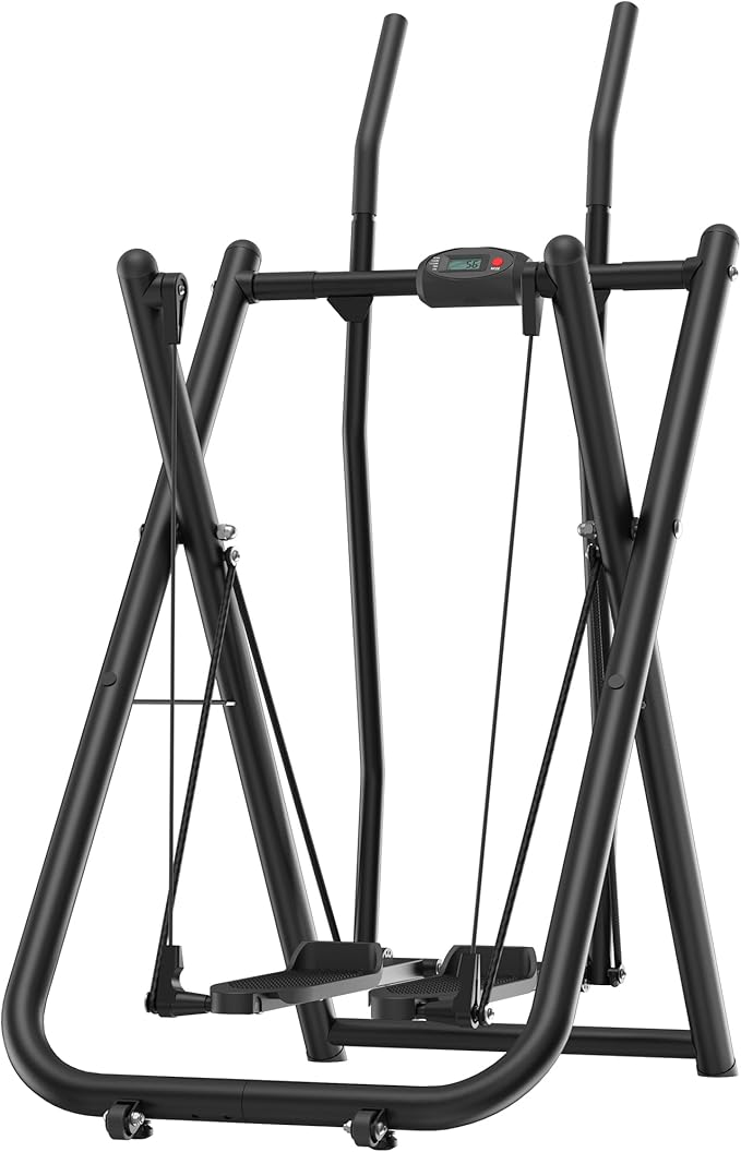 Air Walk Elliptical Glider Machine,Ellipse Machine for Home Cross-Training Arm/Leg Cardio Workout Equipment,Fully Assembled Low-Impact Design for Home Gym,600LBS Loading Capacity-New Version
