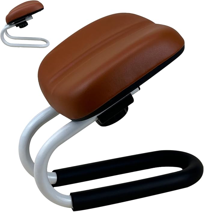 Adjustable Meditation Stool - Height Kneeling Bench with Cushion | Portable Prayer Seat, Non-Slip Leg Sleeves, Yoga Chair for Home Studio, Mindfulness Practice, Travel, Zen Room, Comfortable Support