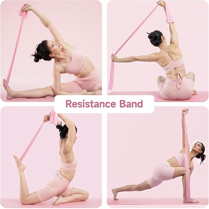 at Home Pilates Kit for Women, Pilates Equipment for Home Workouts, Adjustable Resistance Pilates Ball and Ring Set for Exercise