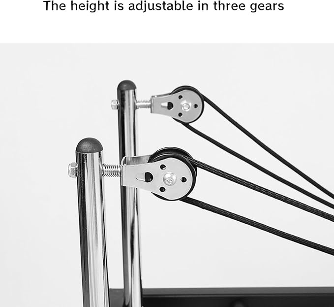 BVCL Pilates Reformer Machine, Foldable Pilates Equipment with Metal Spring, Portable Reformer Pilates Machine for Home Gym