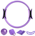 Women's Fitness Exercise Set Pilates Ball Rings and Band with Nonslip for Home Exercise and Flexibility Pilates Rings and Ball Set for Flexibility