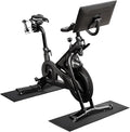 Bike Mat | 2Pack, 30" x 12" Exercise Bike Mat/Treadmill Mat for Hardwood Floors or Carpet, Non-Slip Sweat-Proof Exercise Equipment Mat for Bike Trainer/Stationary Spin Bike