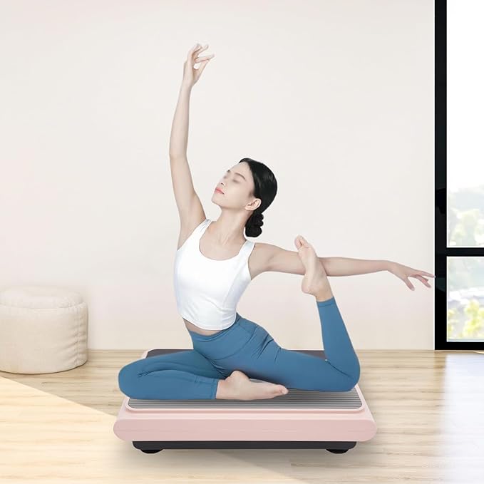 Vibration Plate Exercise Machine, 99 Speed Levels Adjustable Whole Body Workout Vibration Platform with LCD Display Workout Vibrate Stand for Lymphatic Drainage Weight Loss Fat Burner for Women Men