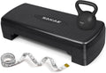 Adjustable Height Aerobic Stepper Set, Multiple Bundle Options with Dumbbells, Kettlebell, Waist Trimmer, Ankle Weights or Weighted Vest, Workout Exercise Step Platform w/Level Risers, 4 Colors