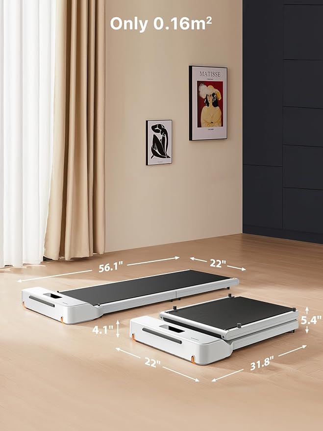 WALKINGPAD Foldable Walking Pad for Home Office, Under Desk Treadmill with Adaptive Speed Control, Compact Design for Small Spaces, No Assembly Needed