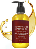 Frankincense Massage Oil for Women,Massage Therapy Oil for Soreness & Stiffness,Stretch Marks and Scars Body Oil for All Skin Types（8oz）