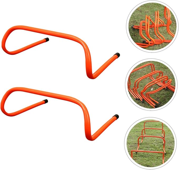Homoyoyo 2pcs Plastic Training Hurdles 15cm Wear-Resistant Speed and Agility Hurdles for Youth Soccer Football Fitness Drills