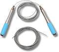 HYPERWEAR Adjustable Speed Jump Rope – Patented Self-Locking Cable System, Aluminum Handles with Knurled Silicone Grip for Cardio, Cross Training & Boxing