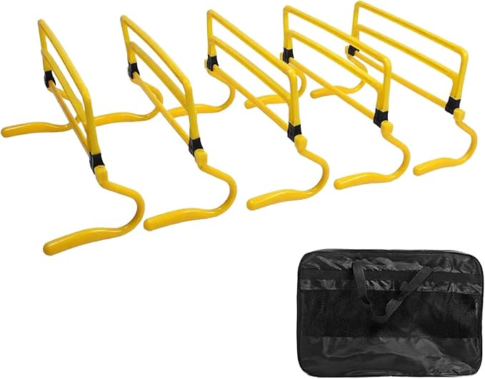 5Pcs Agility Training Hurdles Speed Hurdles Improves Strength Adjustable Height Obstacles for Athletes Obstacle Courses Games