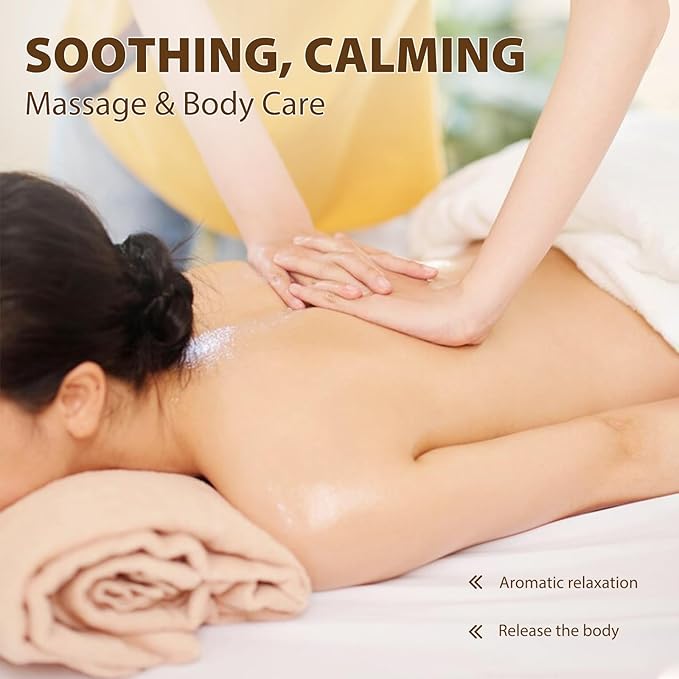 PHATOIL Etheric Calm Body Massage Oil 260 ml (8.8 fl.oz), Blends of Natural Plant Oils & Lavender Oil, Roman Chamomile and Neroli Essential Oil for Massage Skin Care, Body Oils for Women and Men