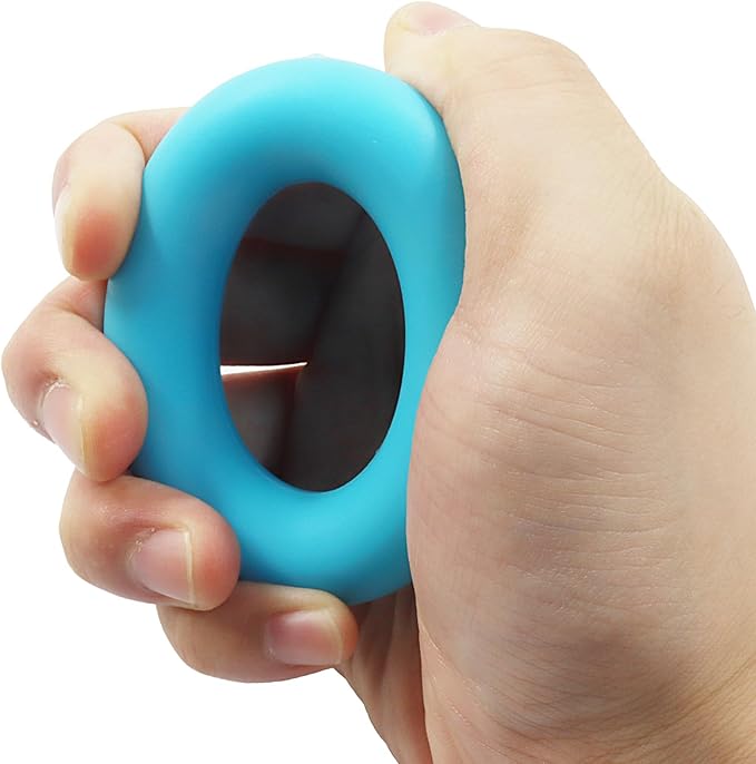 3 Pack Silicone Grip Strength Trainer Ring Set - Hand Grip Trainer Grip Strengthener for Enhanced Muscle Strength & Rehabilitation(3 Resistance Levels)