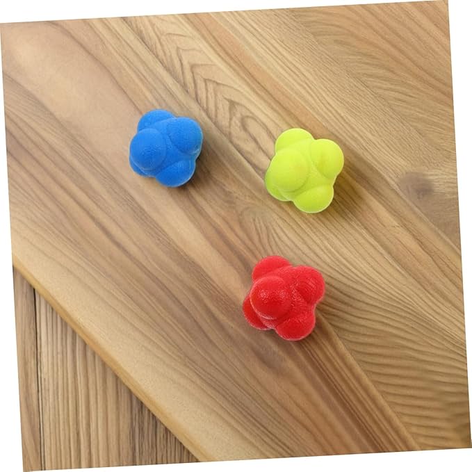 6pcs Reaction Speed Training Balls for Hand Eye Coordination Reflex Enhancement and Agility Training for Boy Girl and Adults Durable Elastic Reaction Balls for Sports Fitness