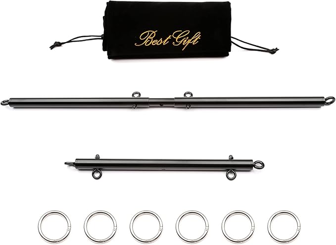 Sovyime Portable Restore Spreader Bar, Exercise Guide Pilates Sports Aid Training Fitness Gear, Home Yoga Gym Kit