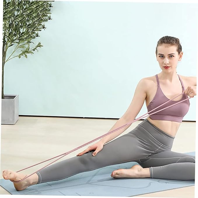 2pcs Fitness Bar Yoga Bar Kit Fitness Equipment Pulling Rod Elastic Band Tensioner Workout Resistance Bands